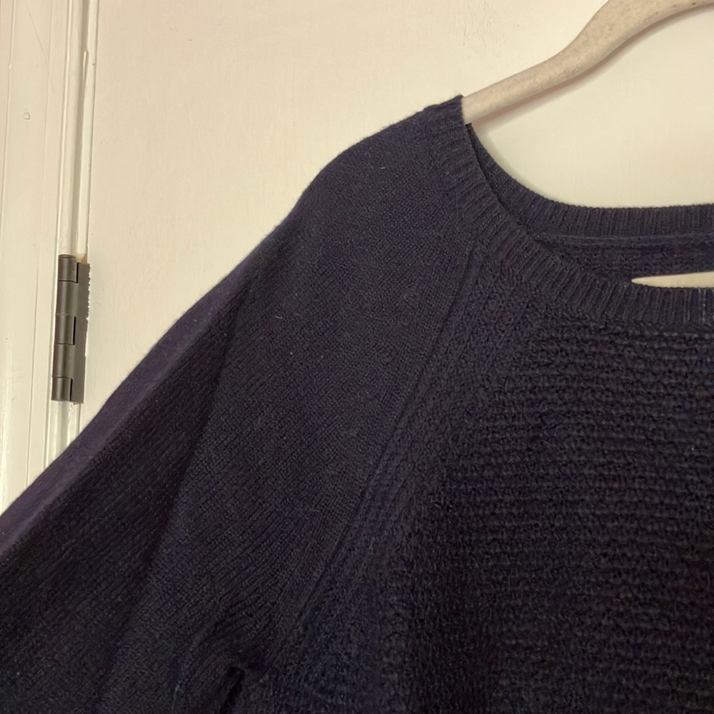 LOFT navy tunic sweater - Picture 3 of 10
